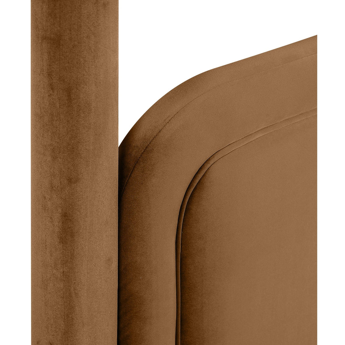 Salina Saddle Velvet Upholstered Bed