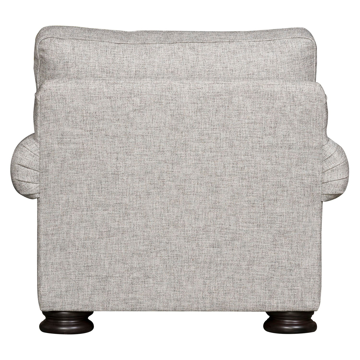 Gray Foster Chair in Mocha – shown to scale in a room