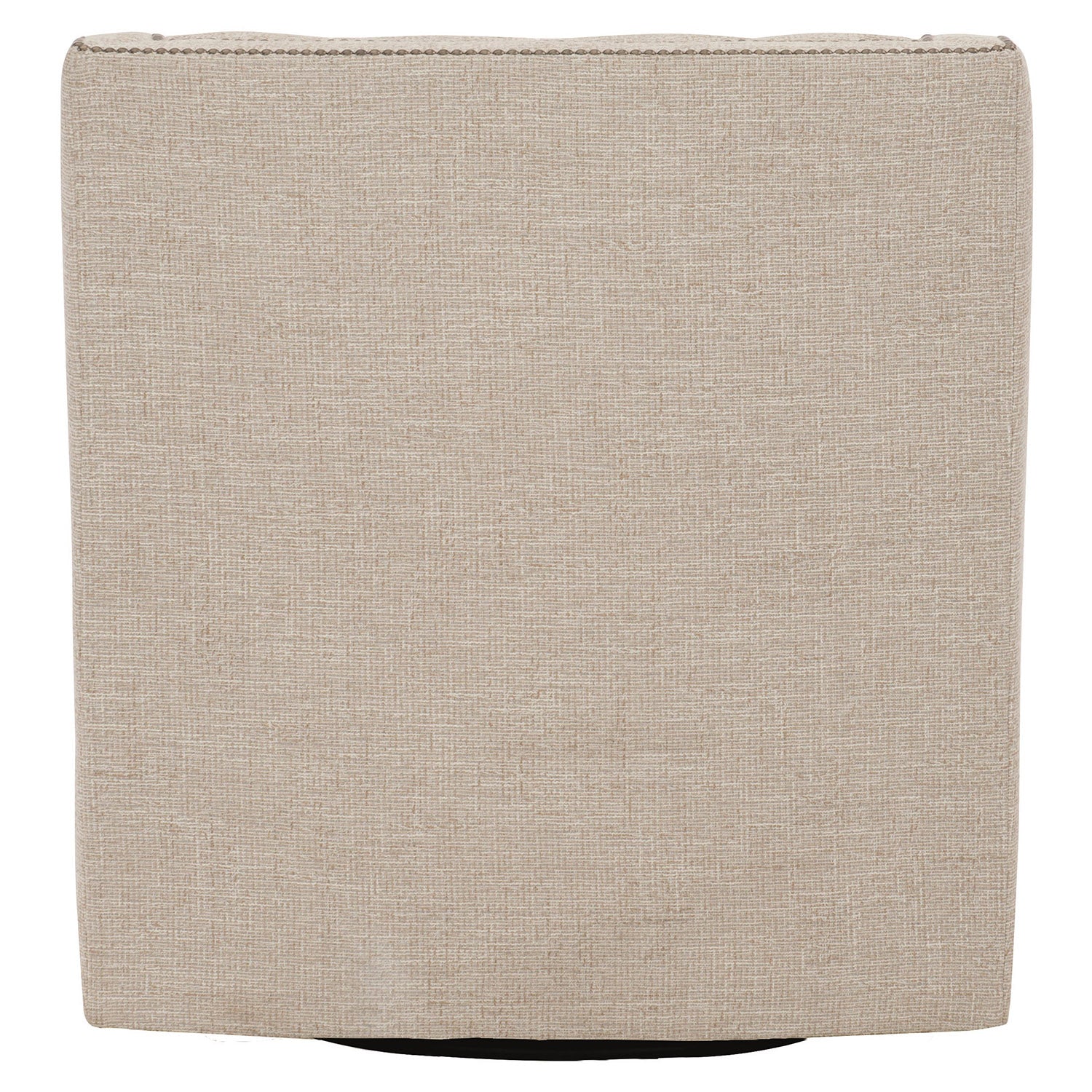 Bernhardt Living Candace Swivel Chair in White, styled in a living room