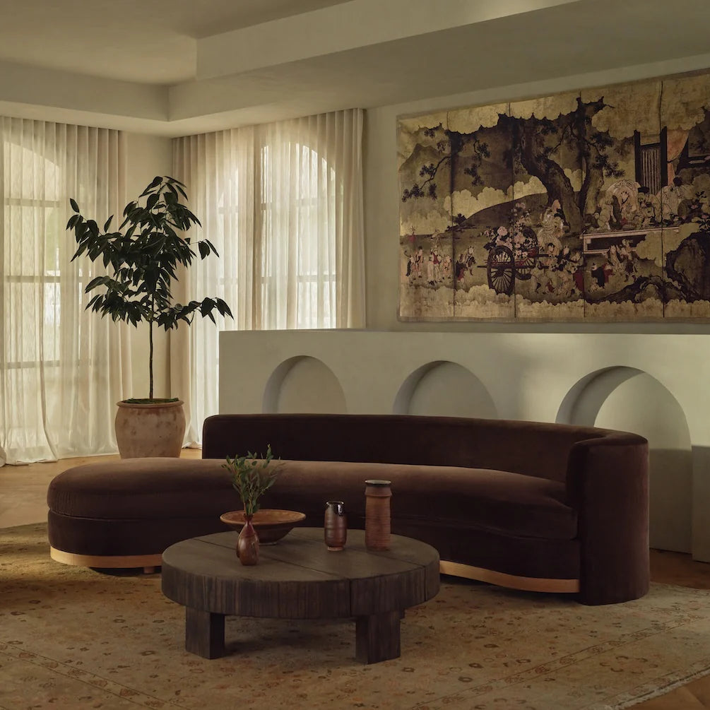 Button Atelier x Co. House Designs Coachbuilt Brown Coffee Table