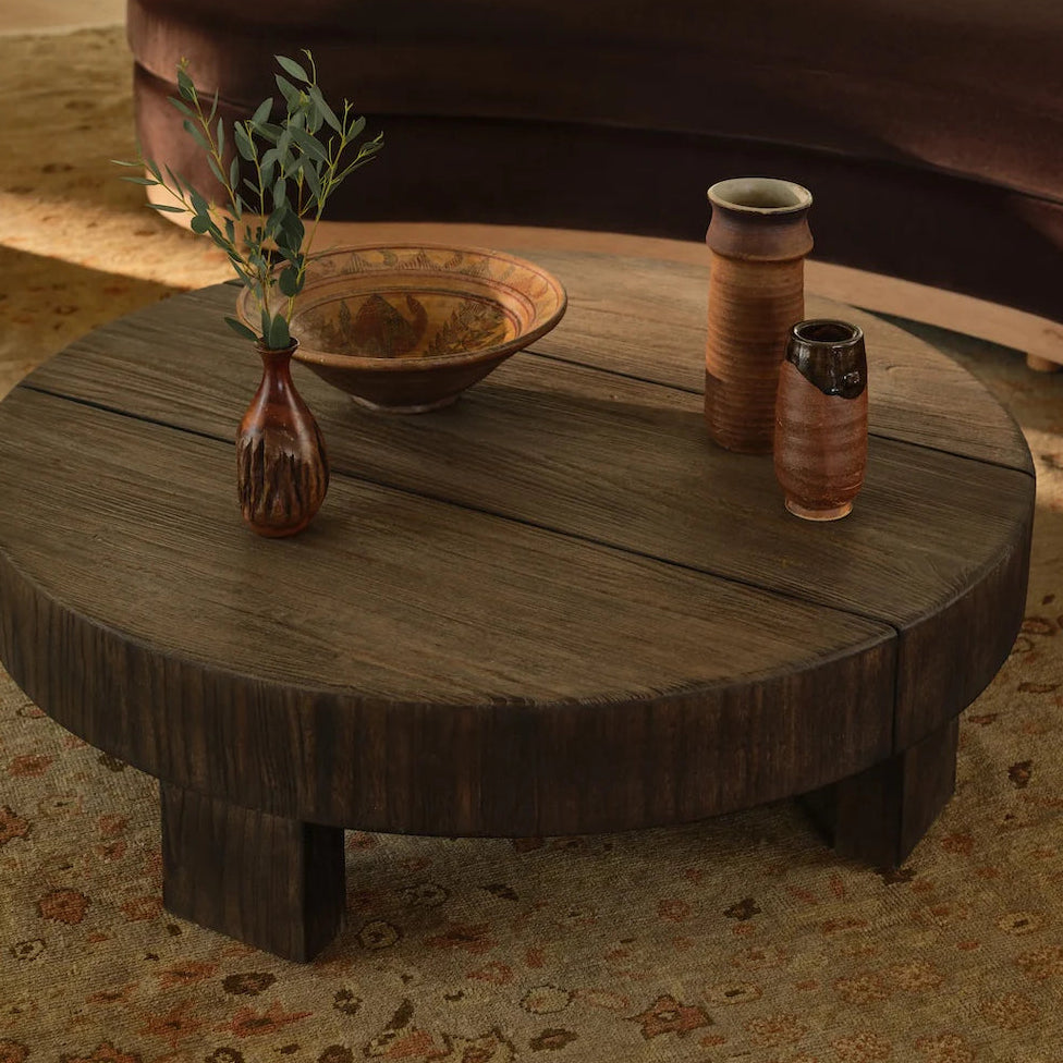 Button Atelier x Co. House Designs Coachbuilt Brown Coffee Table