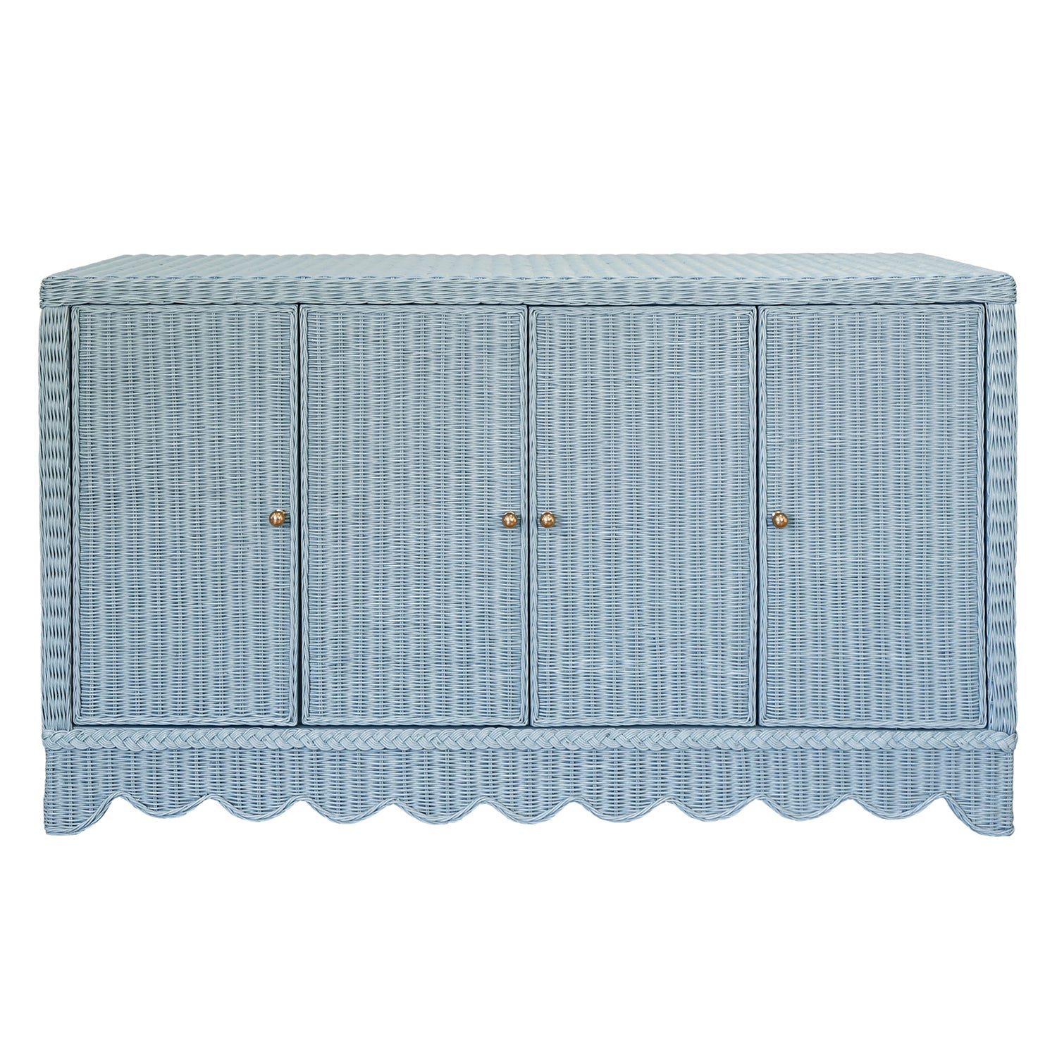 Worlds Away Beatrice Light Blue Four Door Buffet
