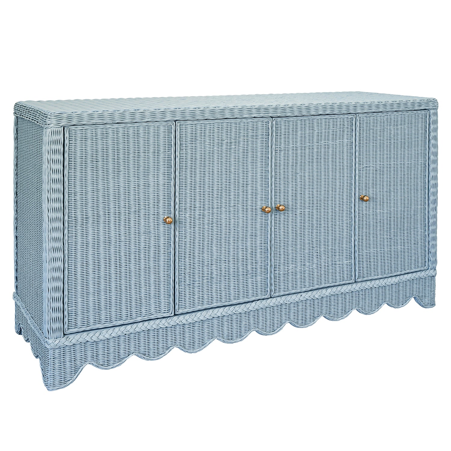 Worlds Away Beatrice Light Blue Four Door Buffet
