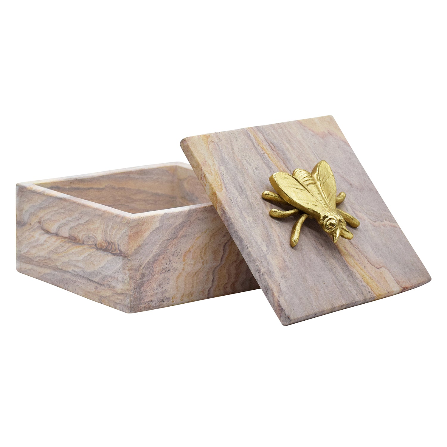 Worlds Away Bee Decorative Box
