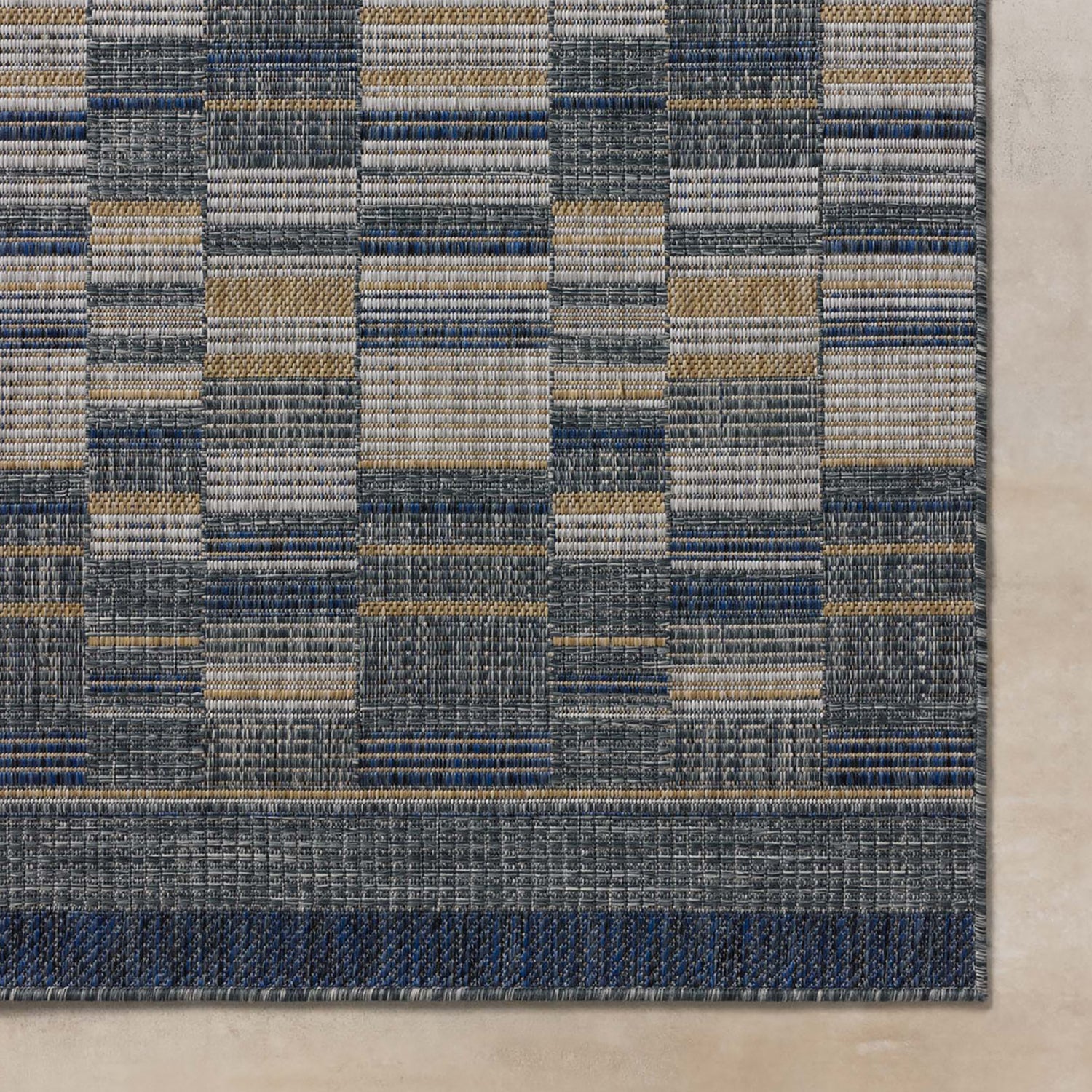 Loloi Birch Denim/Gold Indoor/Outdoor Rug