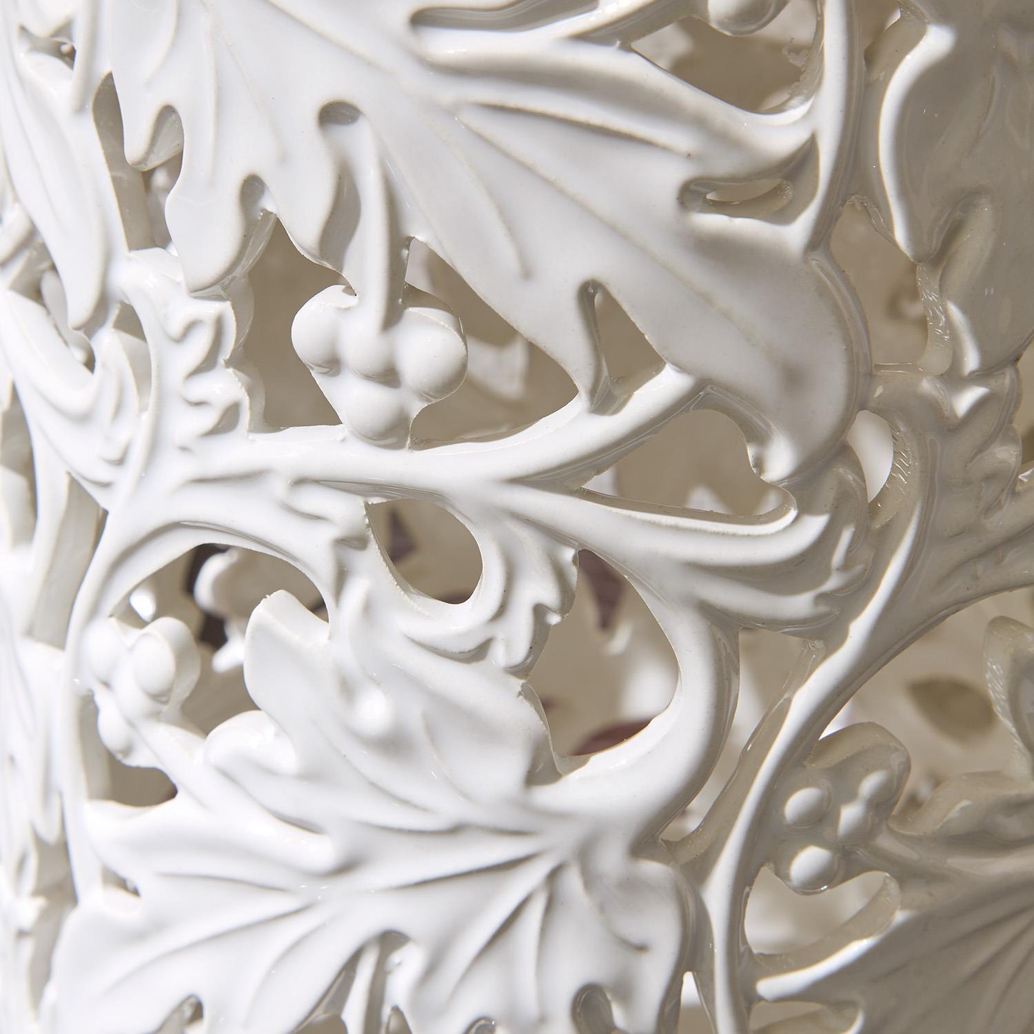 Leaf Covered Jar Set of 2