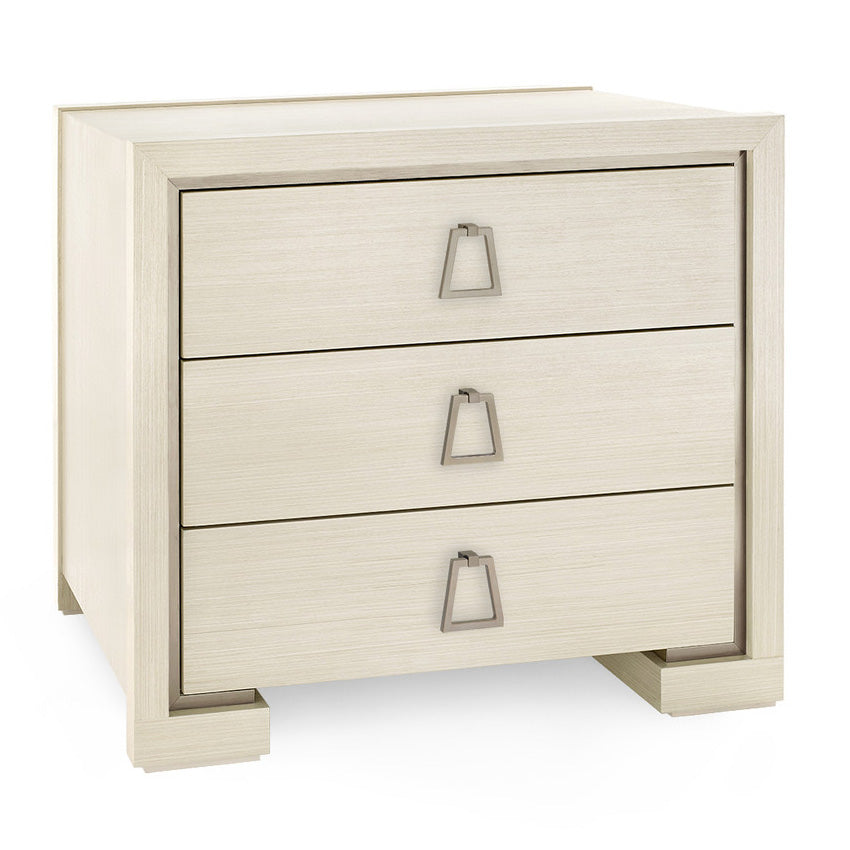Villa and House Blake 3 Drawer Side Table | Paynes Gray
