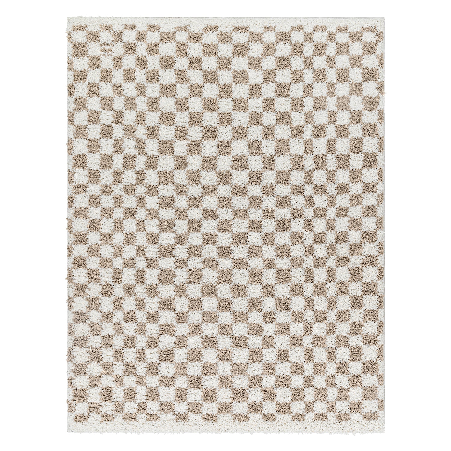 Livabliss Birmingham Checker Shag Machine Woven Rug