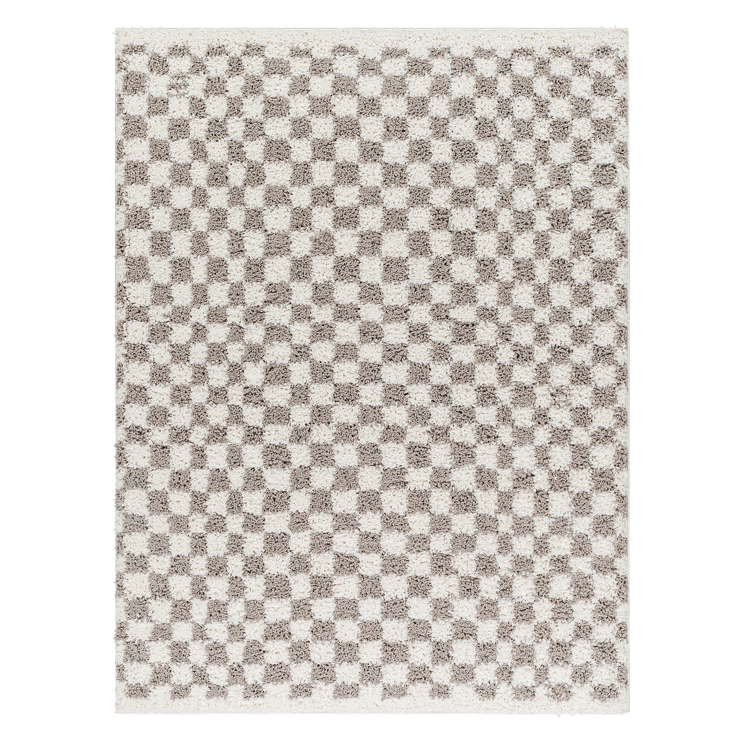 Livabliss Birmingham Checker Shag Machine Woven Rug
