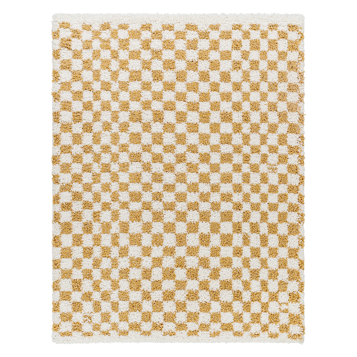 Livabliss Birmingham Checker Shag Machine Woven Rug