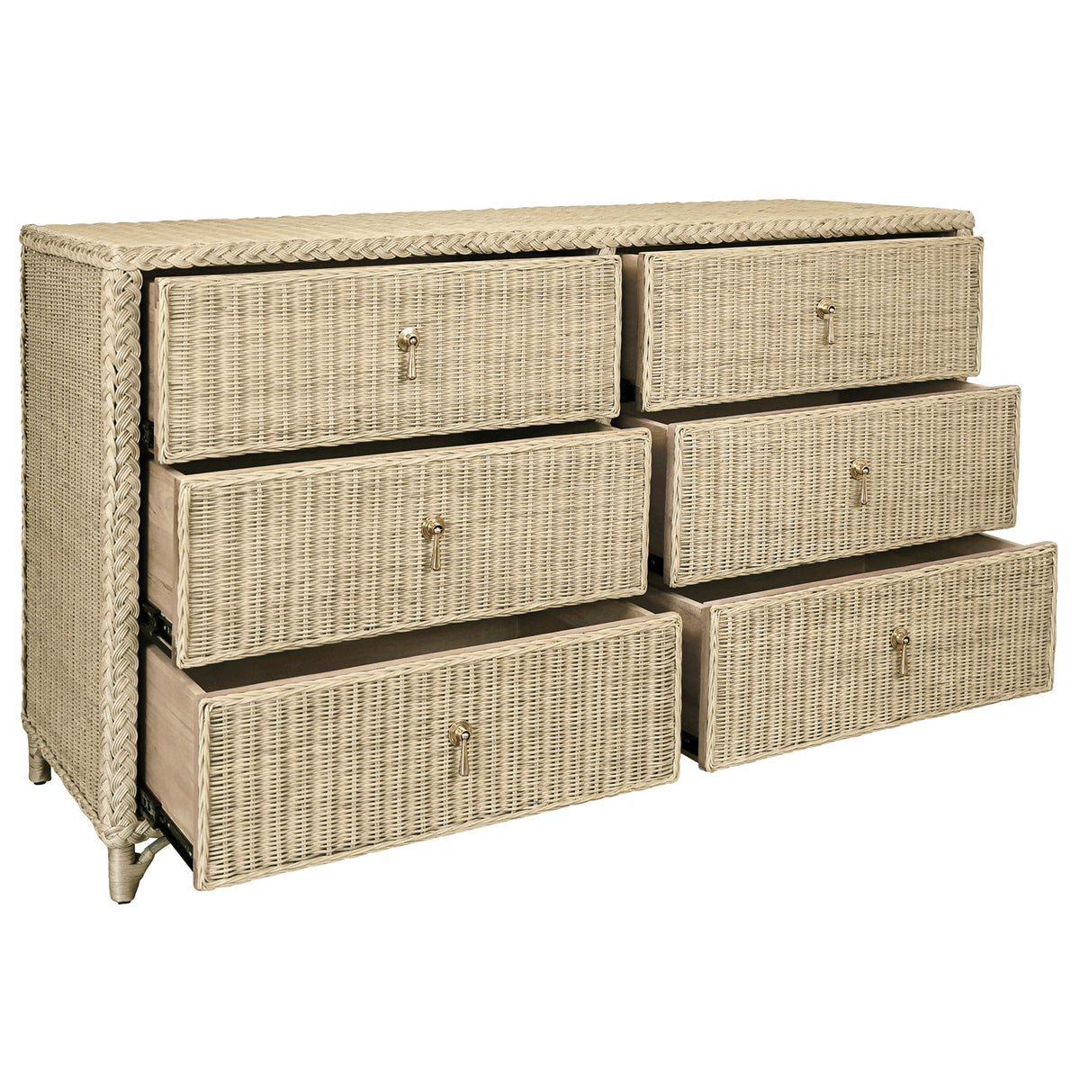 Worlds Away Bowden 6 Drawer Chest