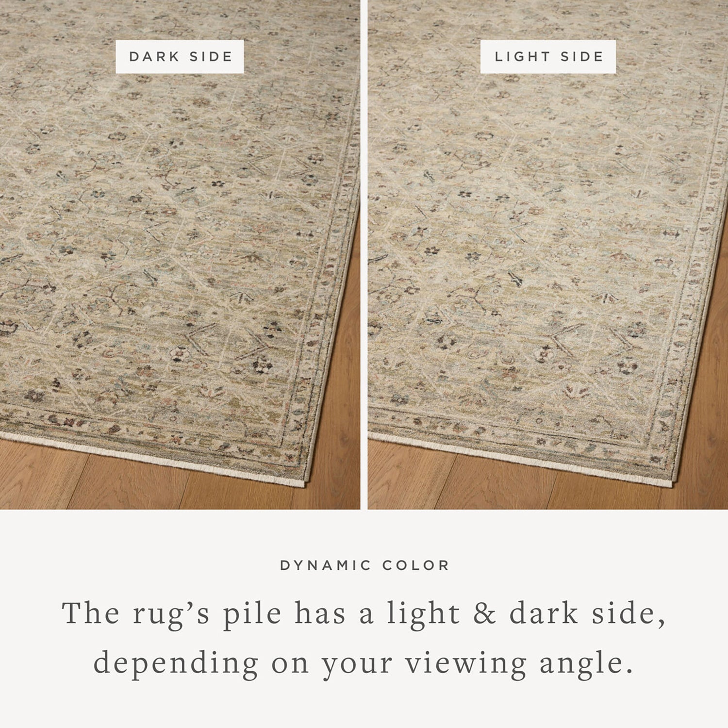 Loloi Briar Silver/Moss Power Loomed Rug