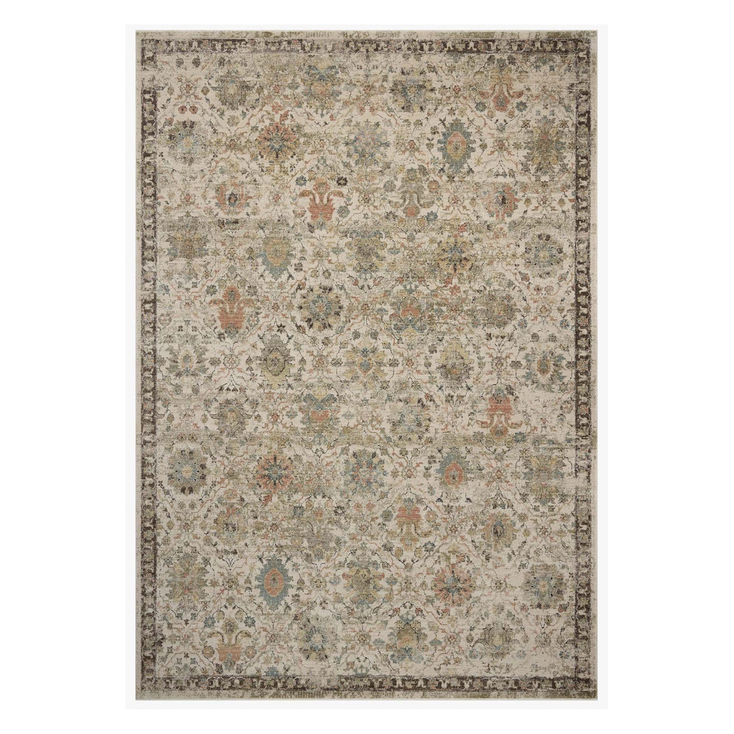 Loloi Briar Ivory/Multi Power Loomed Rug