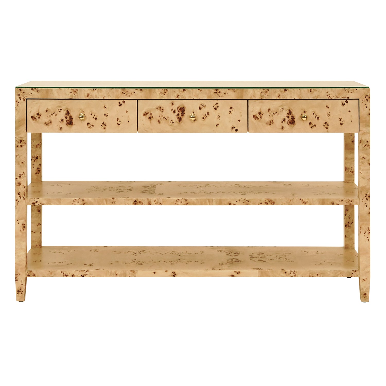 Worlds Away Briar 3 Drawer Console Table