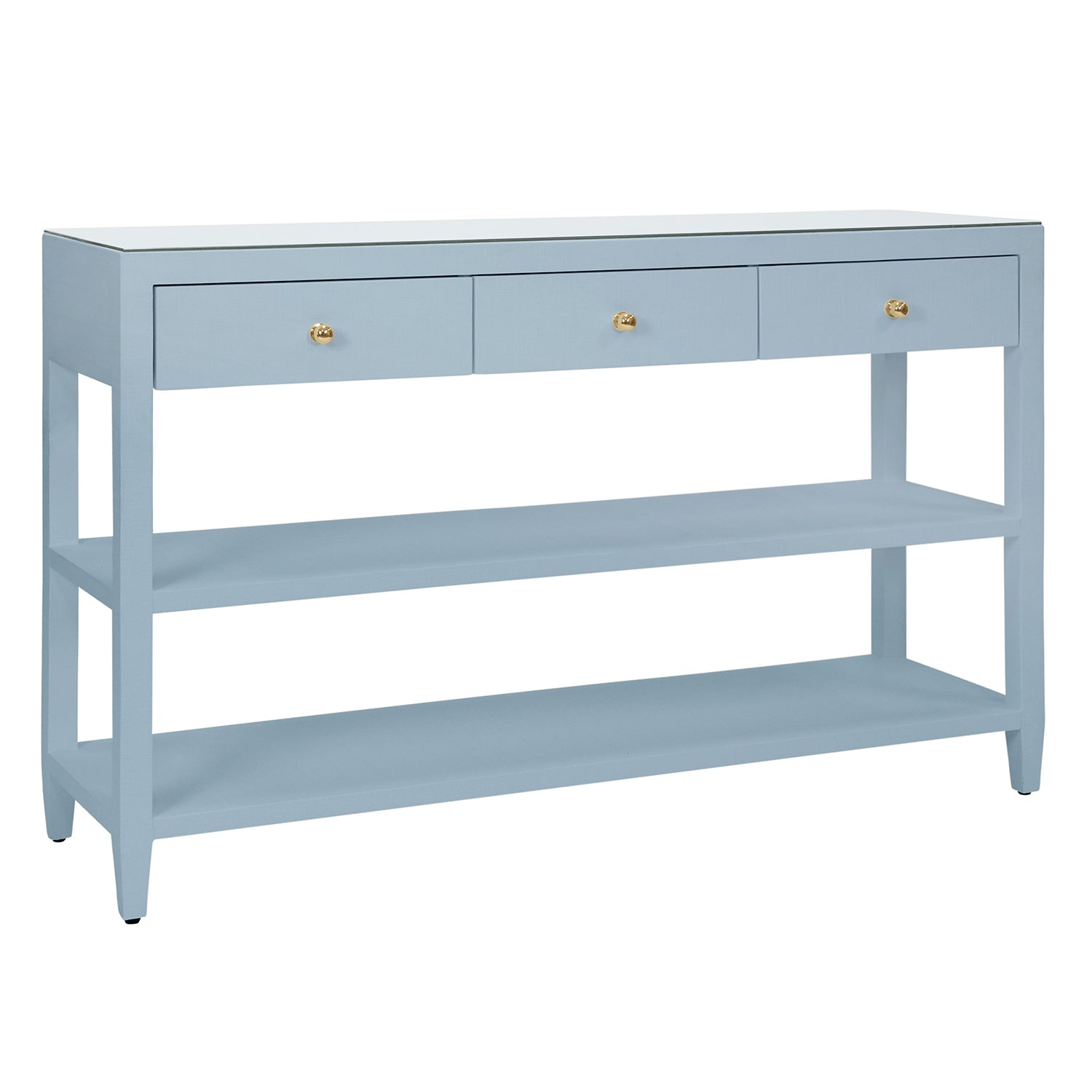 Worlds Away Briar 3 Drawer Console Table