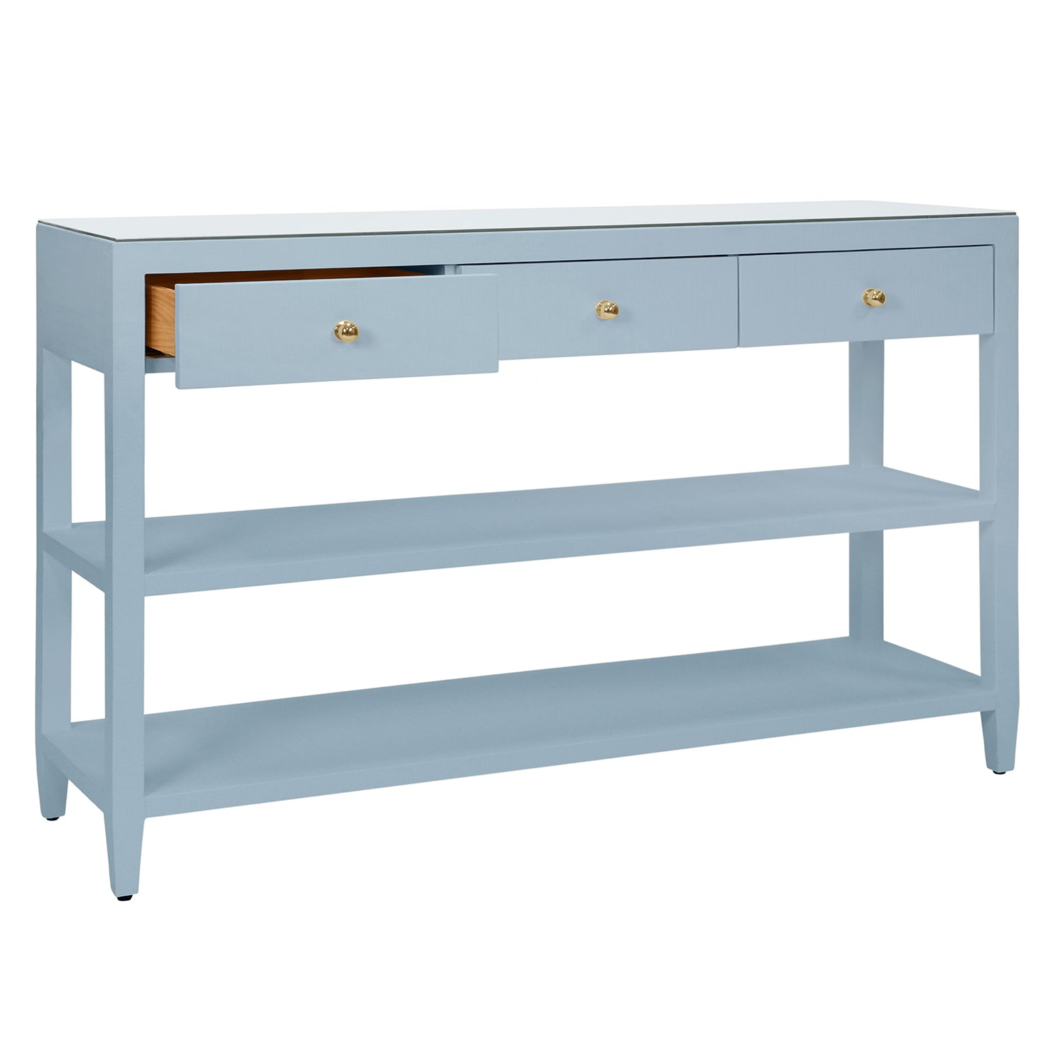 Worlds Away Briar 3 Drawer Console Table