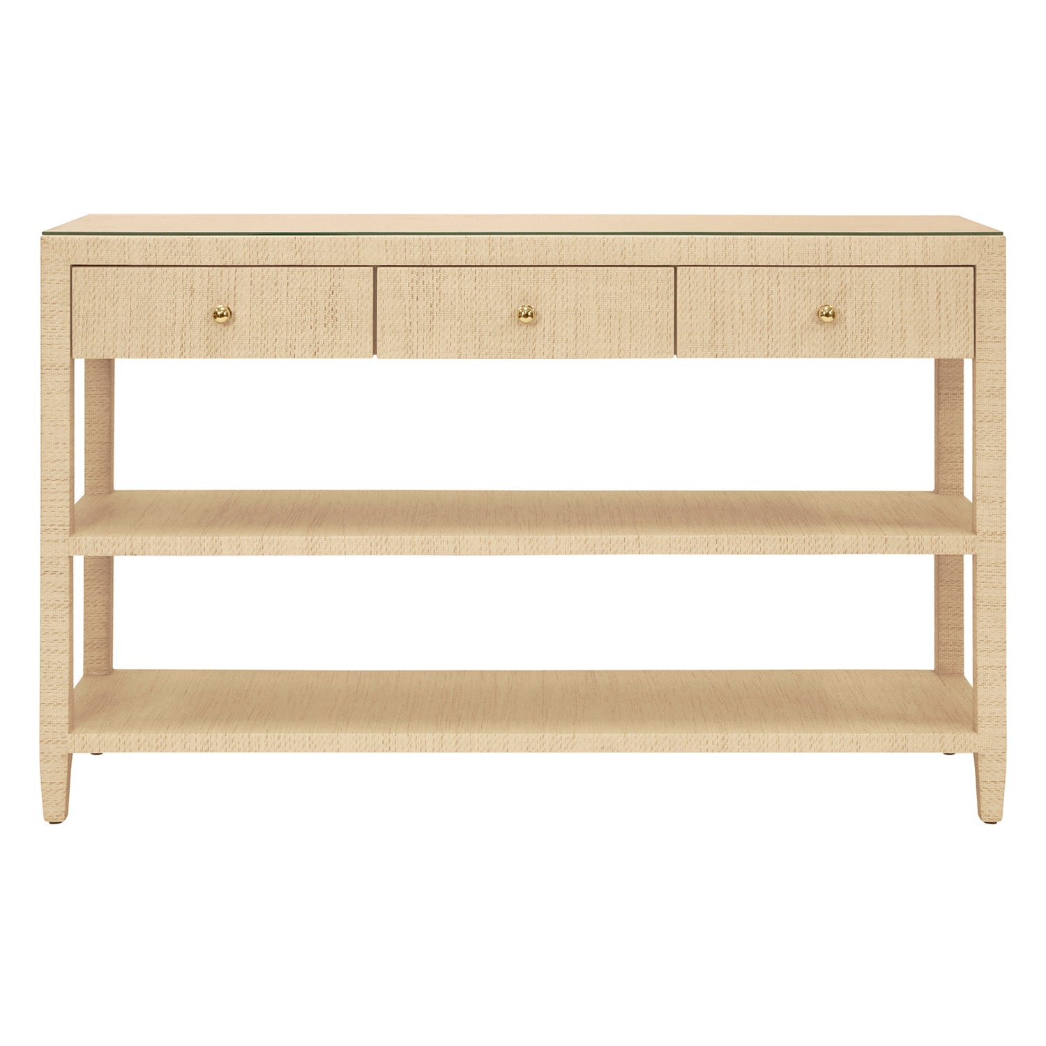 Worlds Away Briar 3 Drawer Console Table