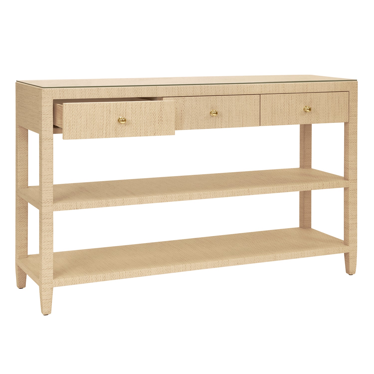 Worlds Away Briar 3 Drawer Console Table