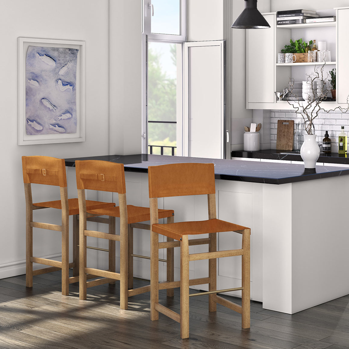 Peninsula Home Taura Counter Stool Set of 2