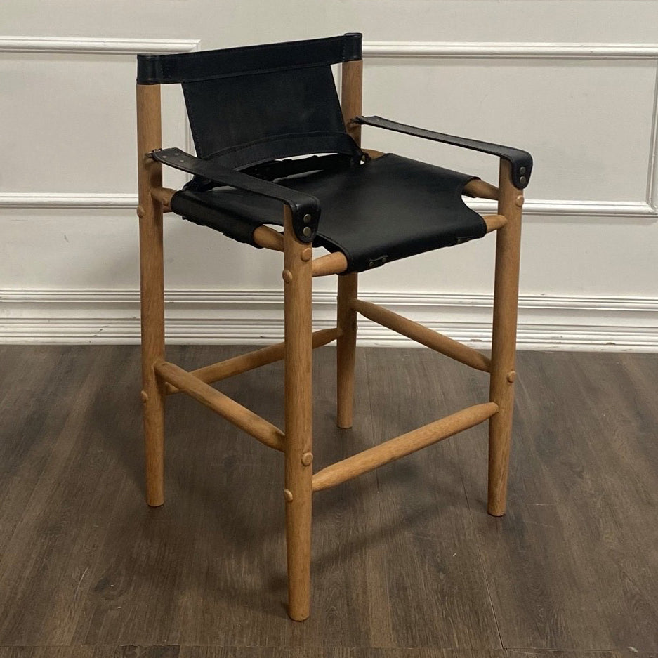 Peninsula Home Karly Counter Stool Set of 2 Paynes Gray