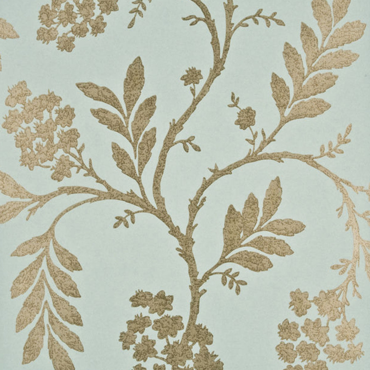 G P & J Baker Oleander Aqua/Bronze Wallpaper