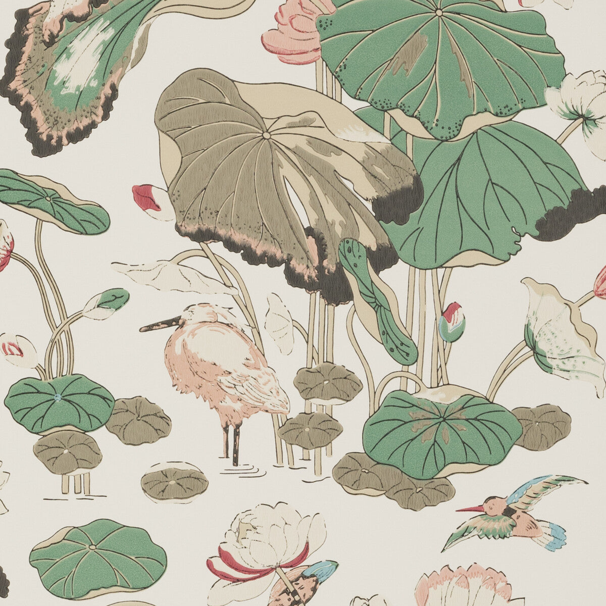 G P & J Baker Nympheus Soft Blush Wallpaper