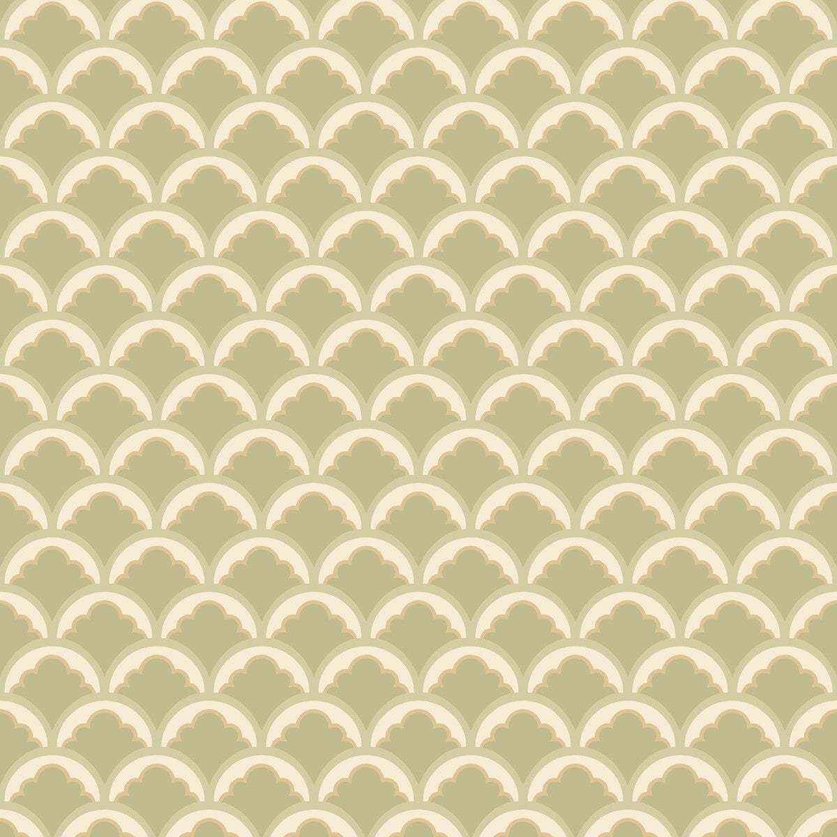 G P & J Baker Mount Temple Small Sage Wallpaper