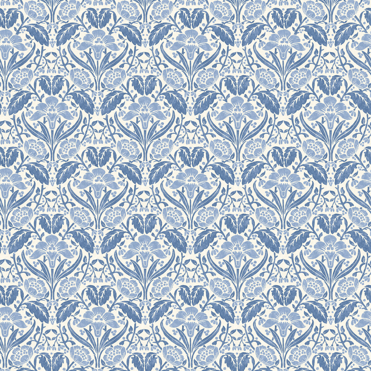 G P & J Baker Iris Meadow Blue Wallpaper