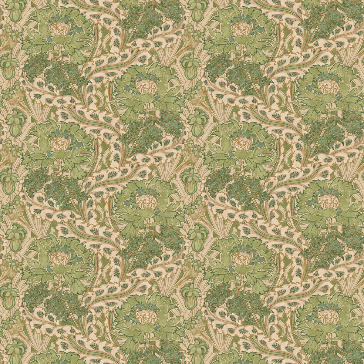 G P & J Baker Brantwood Green Wallpaper
