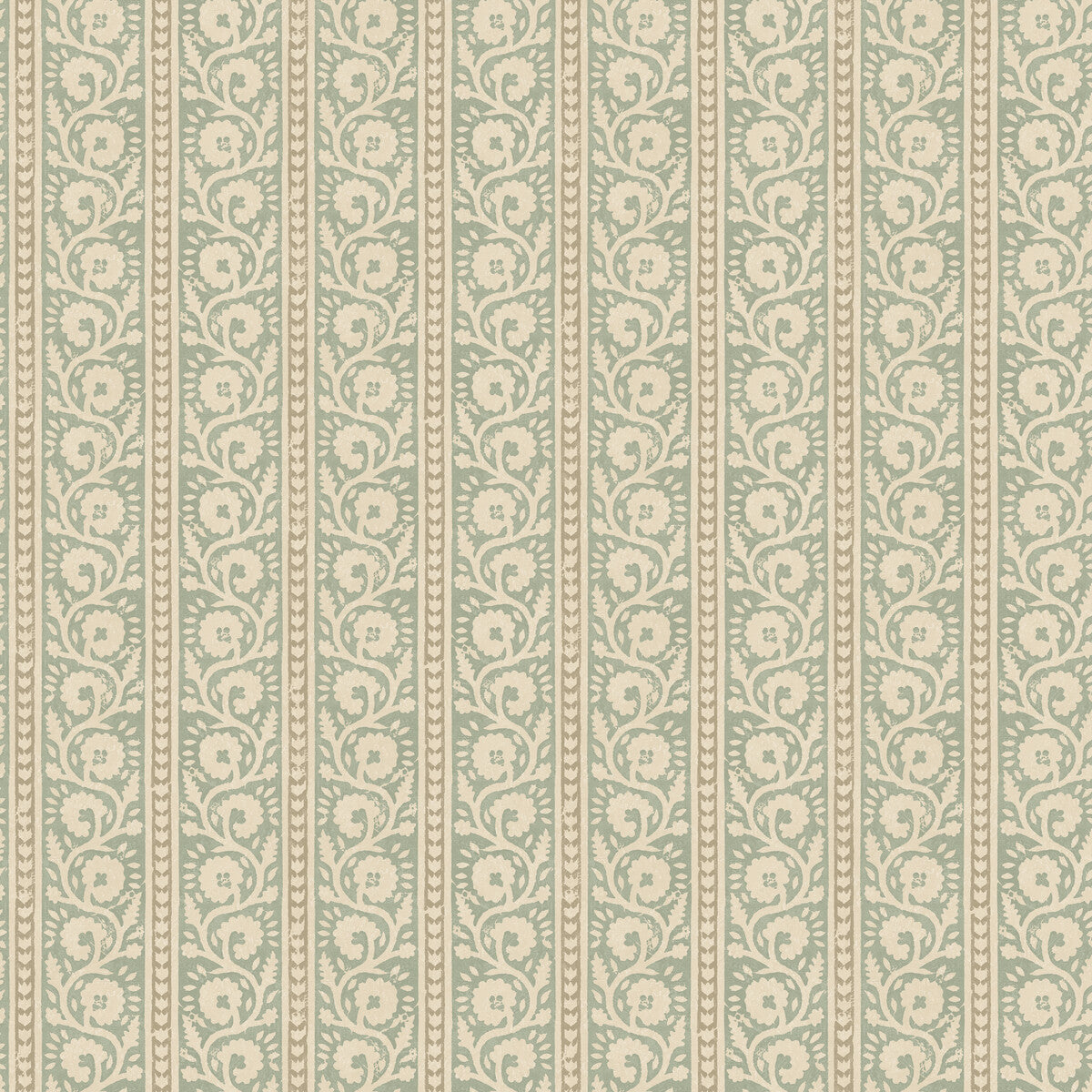 G P & J Baker Bibury Aqua Wallpaper