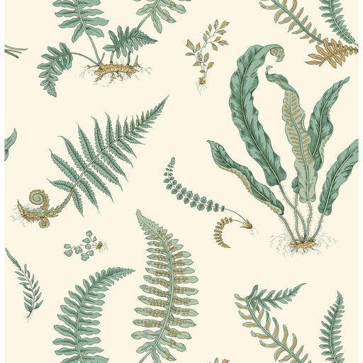 G P & J Baker Ferns Verdigris Wallpaper