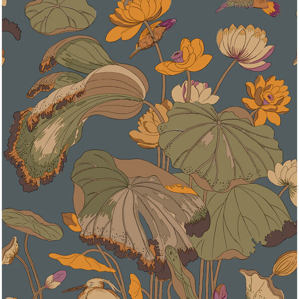 G P & J Baker Nympheus Sunset Wallpaper