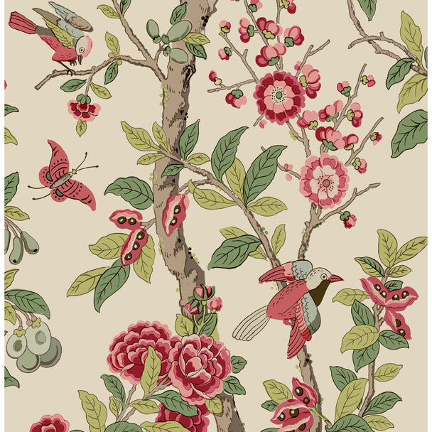 G P & J Baker Eldon Archive Pink Wallpaper