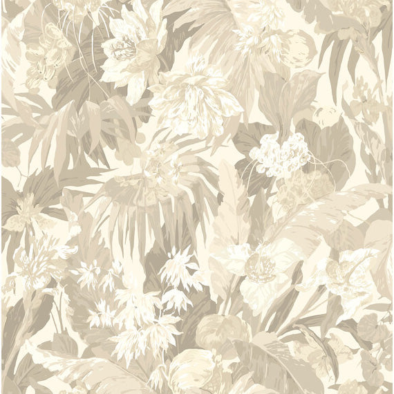 G P & J Baker Tropical Floral Stone Wallpaper