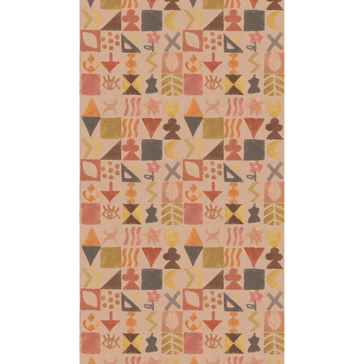 G P & J Baker Potato Print Plaster Wallpaper
