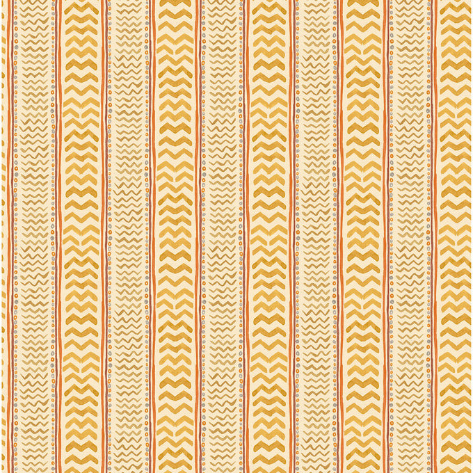 G P & J Baker Wriggle Room Ochre Wallpaper