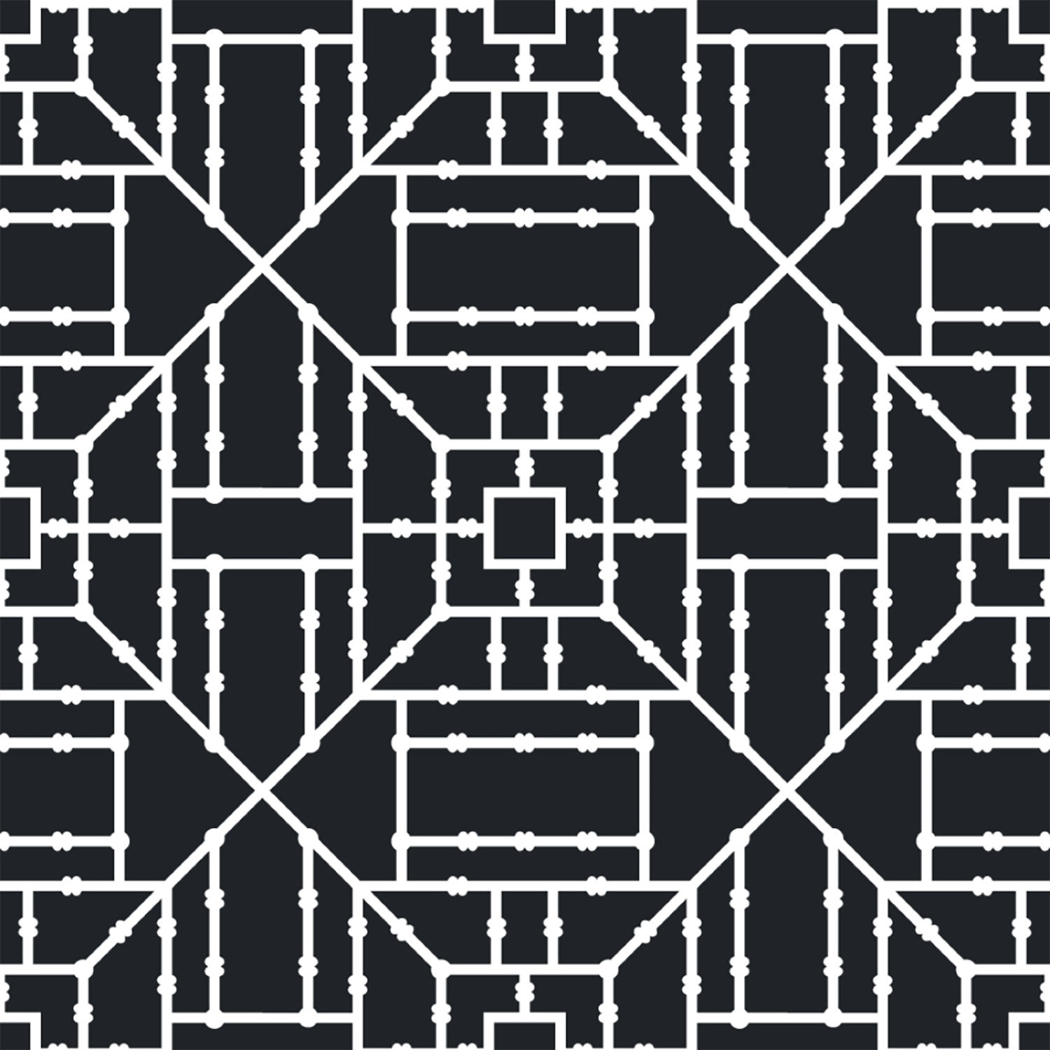 Mitchell Black Bamboo Wallpaper