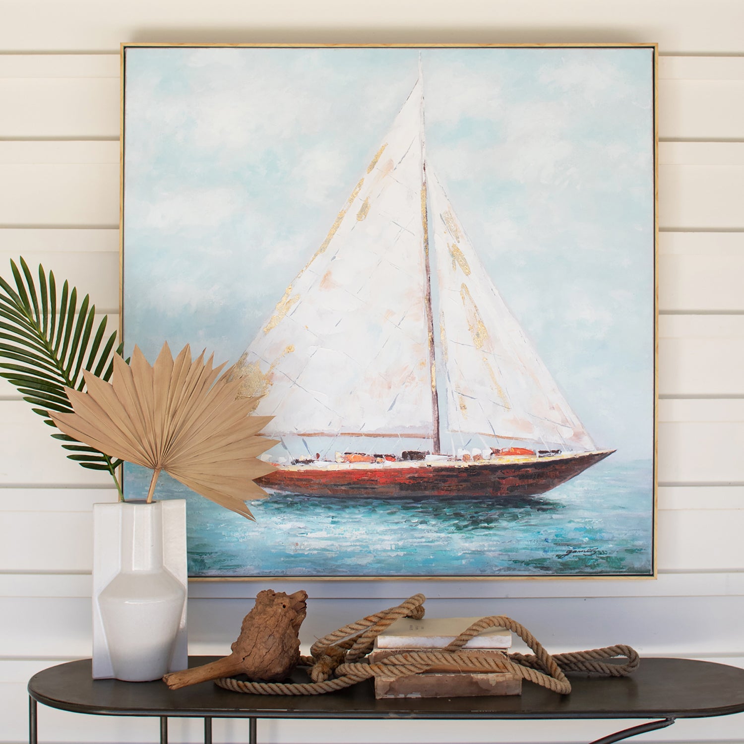 Framed Sailboat Wall Art