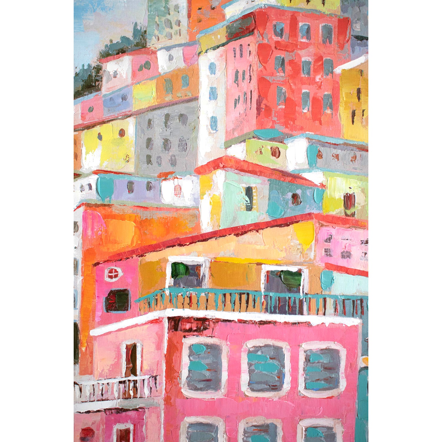 Colorful Houses Wall Art