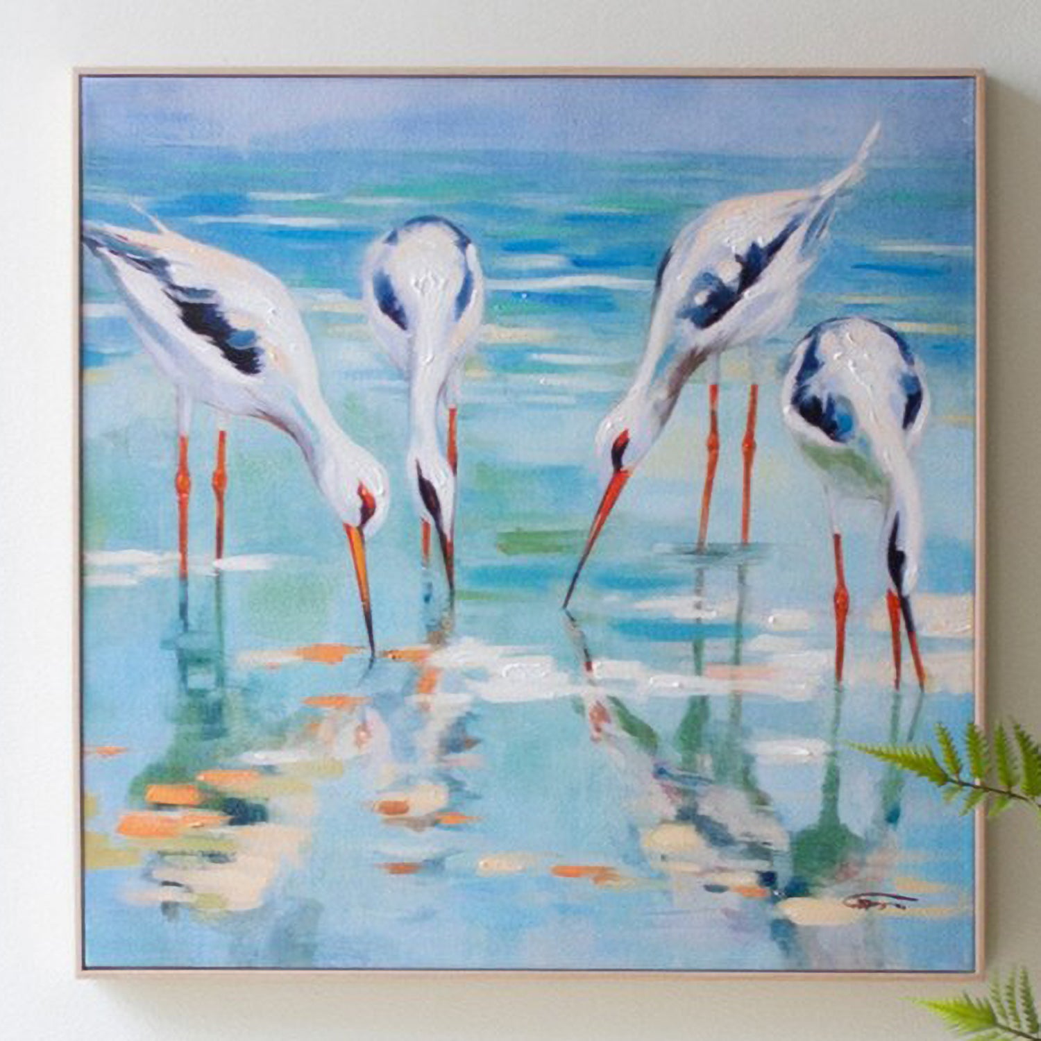 Shore Birds Framed Acrylic Artwork
