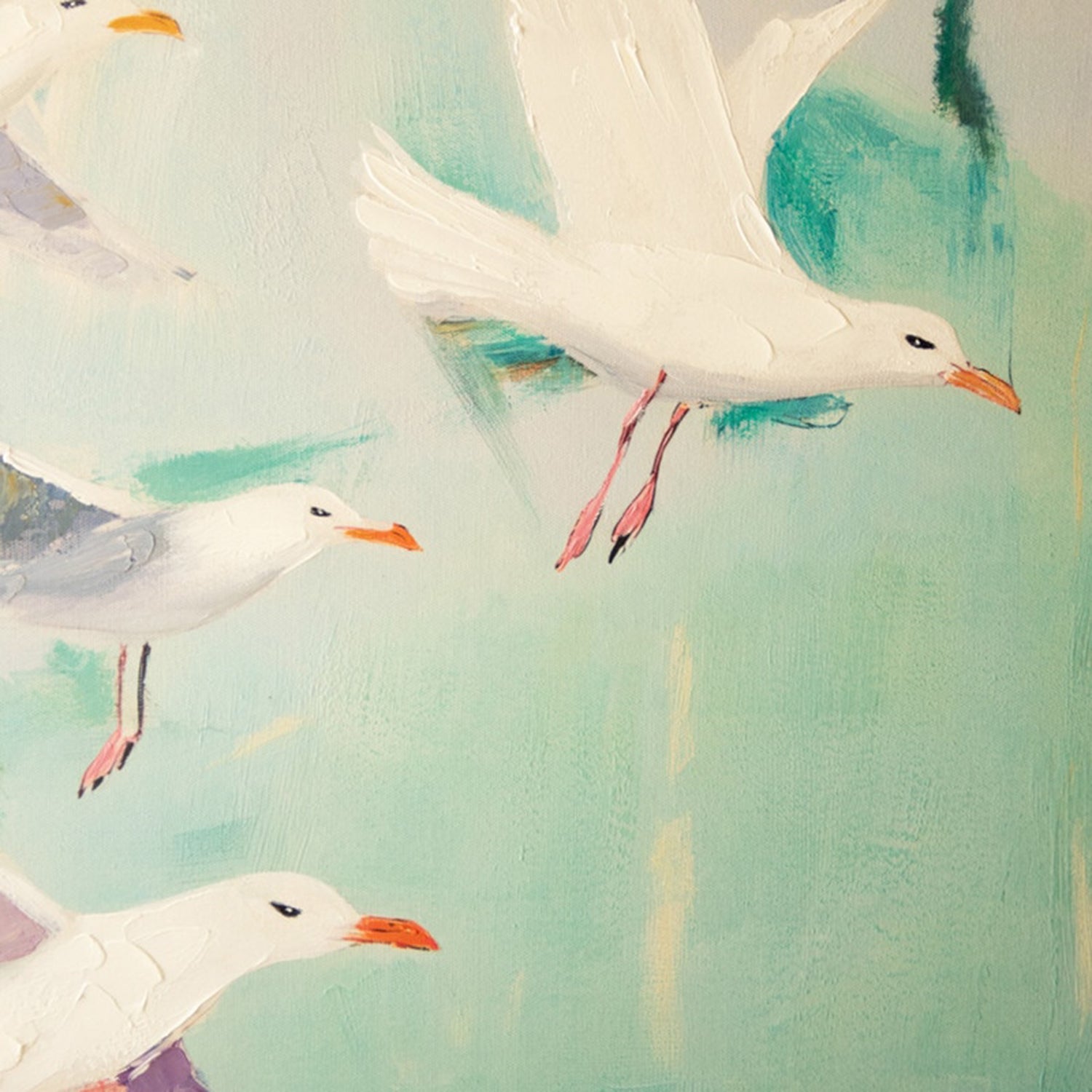 Seagulls Framed Painting