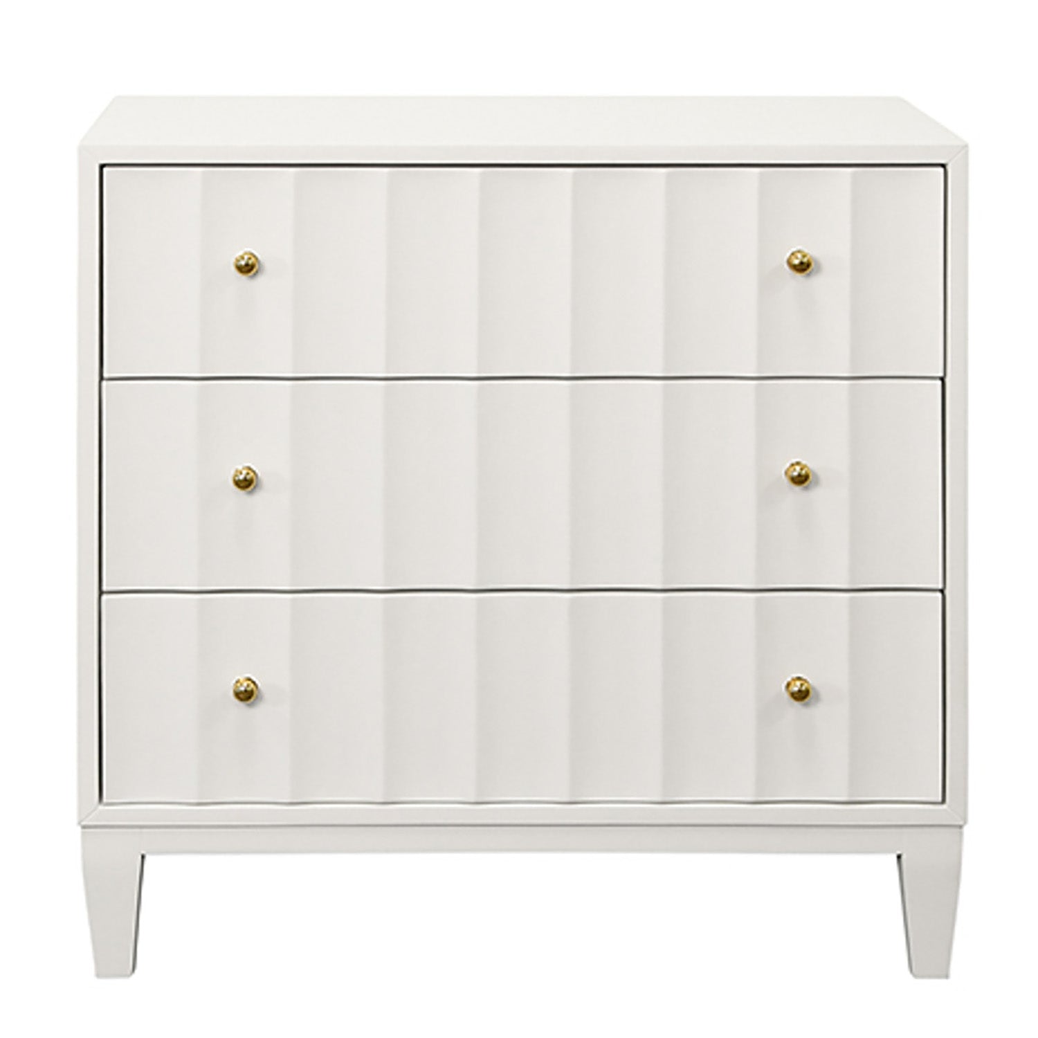 Worlds Away Carmack 3 Drawer Side Table