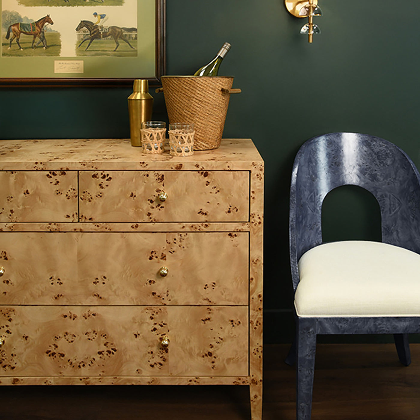 Worlds Away Rafferty Dining Chair