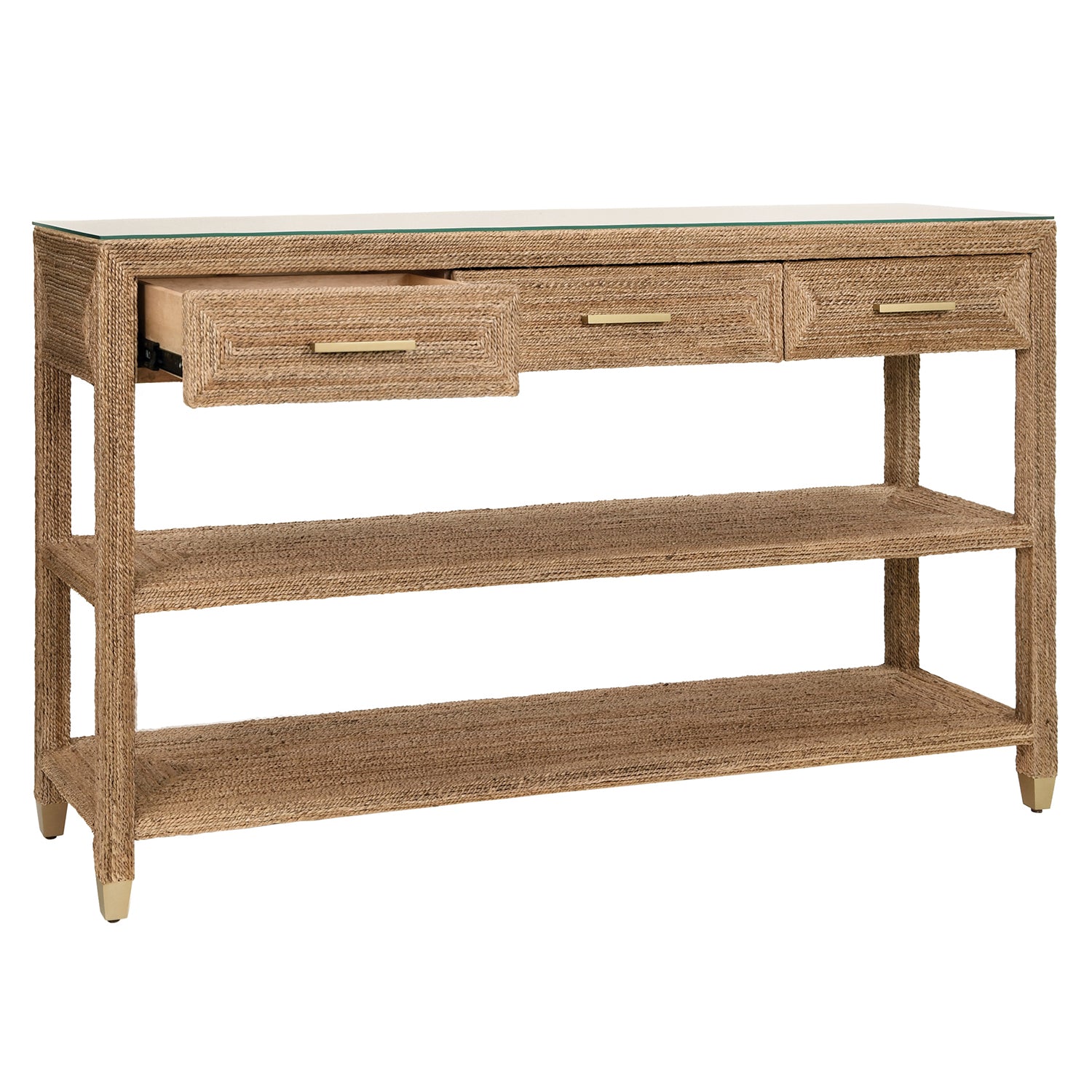 Worlds Away Cassie 3 Drawer Console Table
