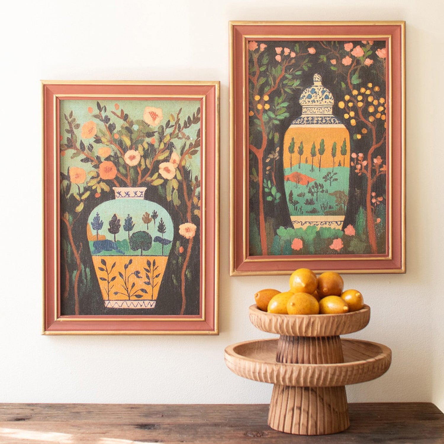 Vases Artwork Set of 2