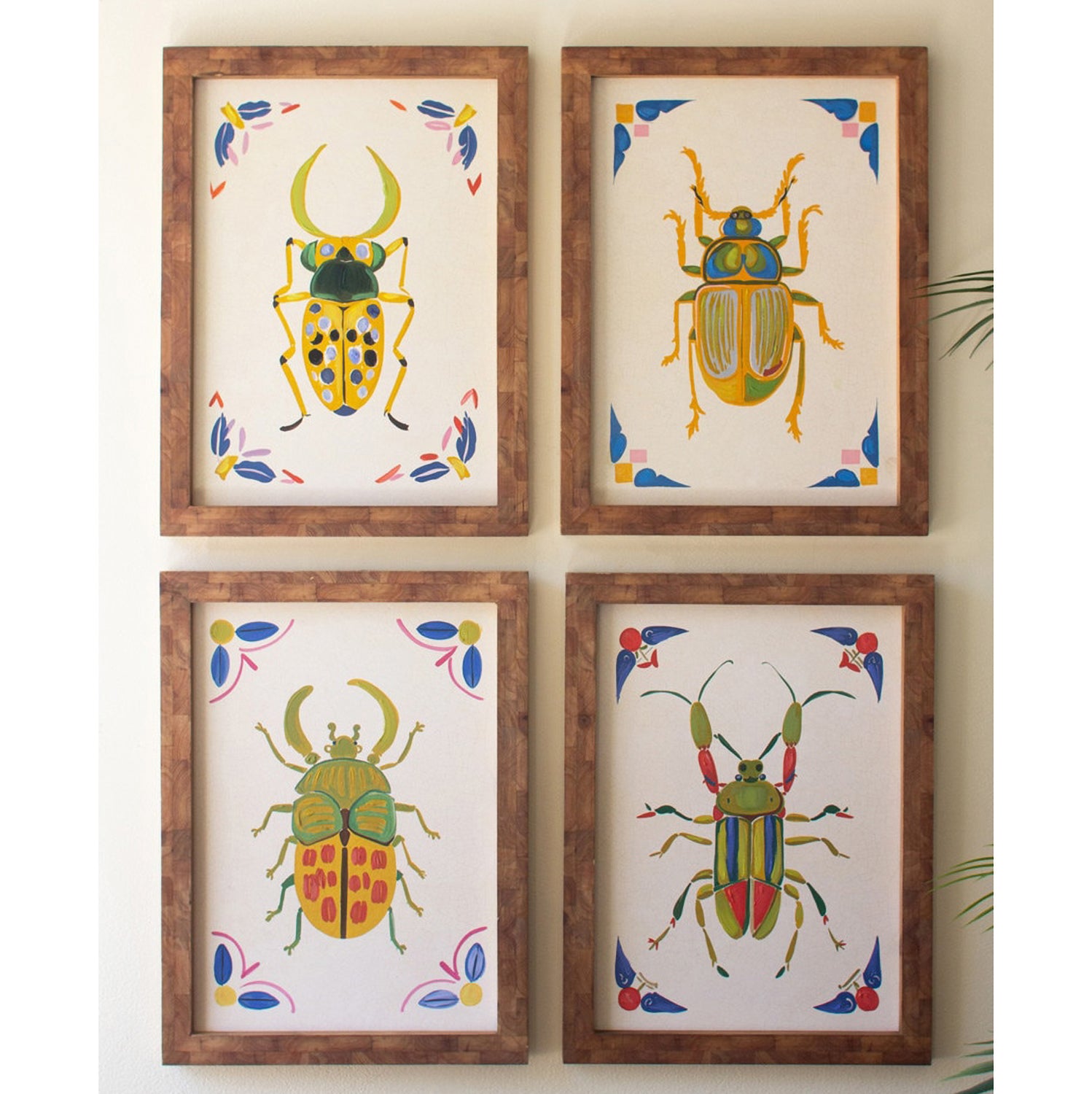 Beetles Artwork Set of 4