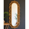 Squiggle Rattan Framed Rectangle Wall Mirror