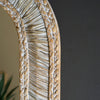 Arched Seagrass Framed Wall Mirror