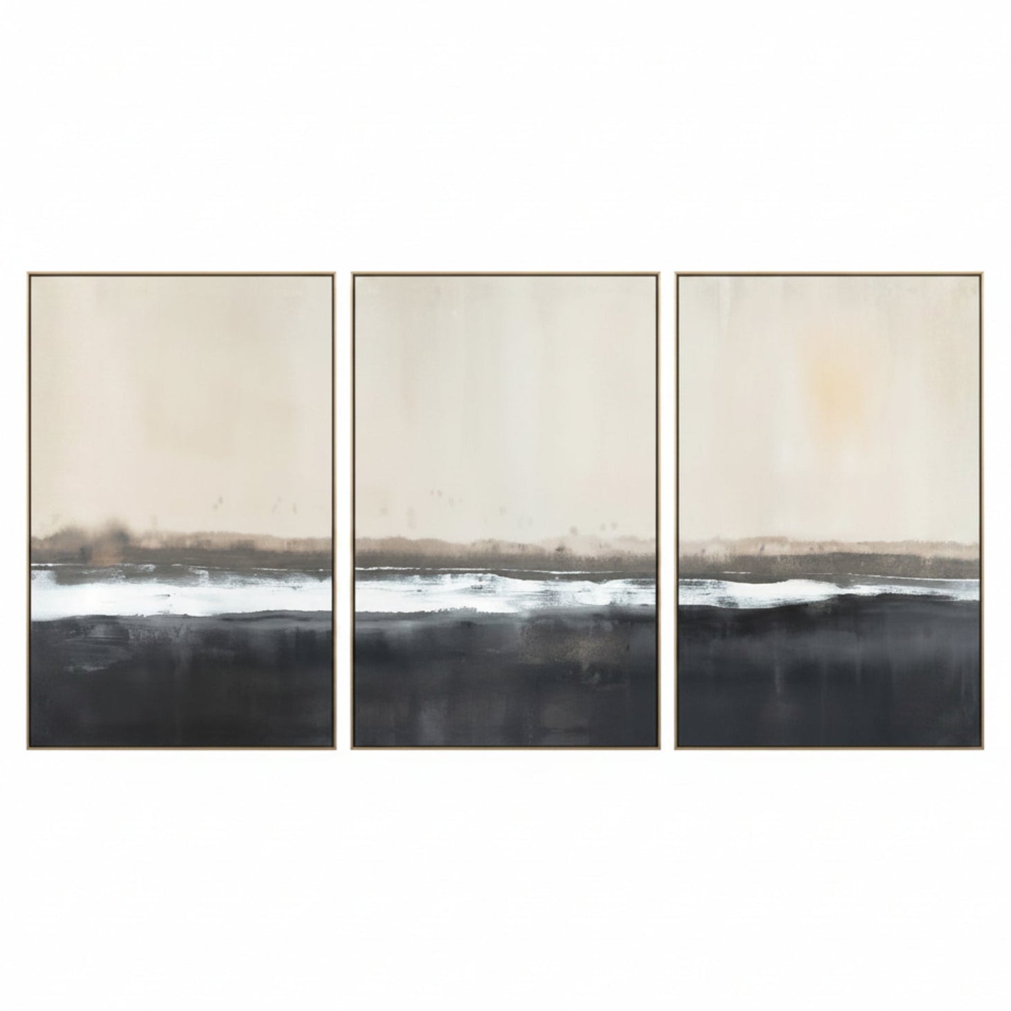 John Richard Carol Benson-Cobb the Crossing Triptych Framed Art Set of 3
