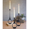 Iron Ring Taper Candle Holder Set of 3